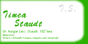 timea staudt business card